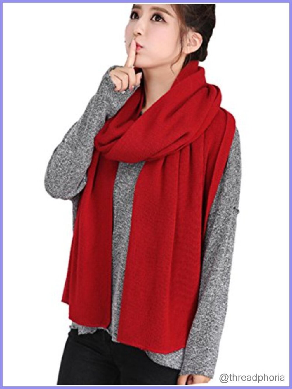 Faux Wool Shawl Wrap Long Scarf Winter Warm Large